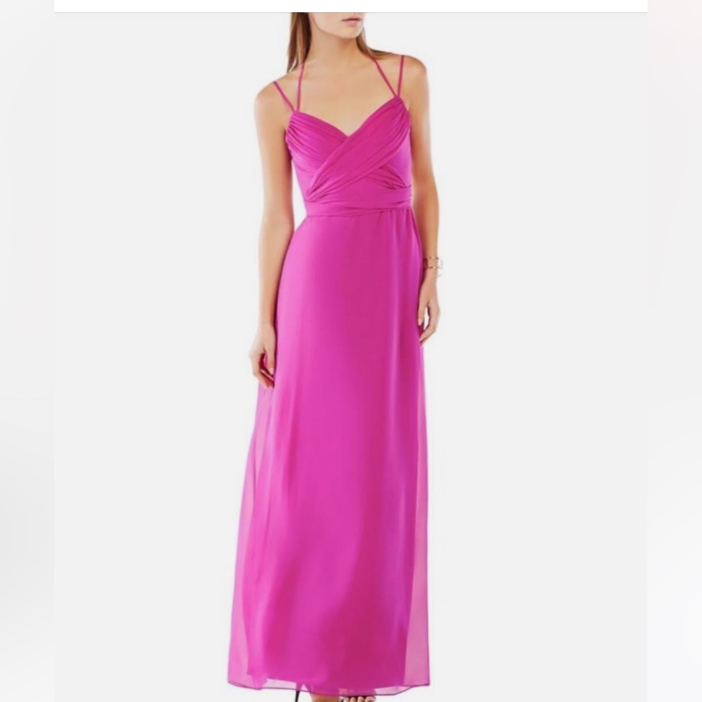BCBG MaxAzria Magenta maxi dress, sizes 0-2/XS